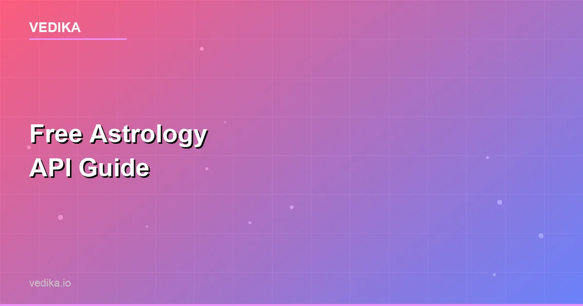 Free Astrology API Options for Developers