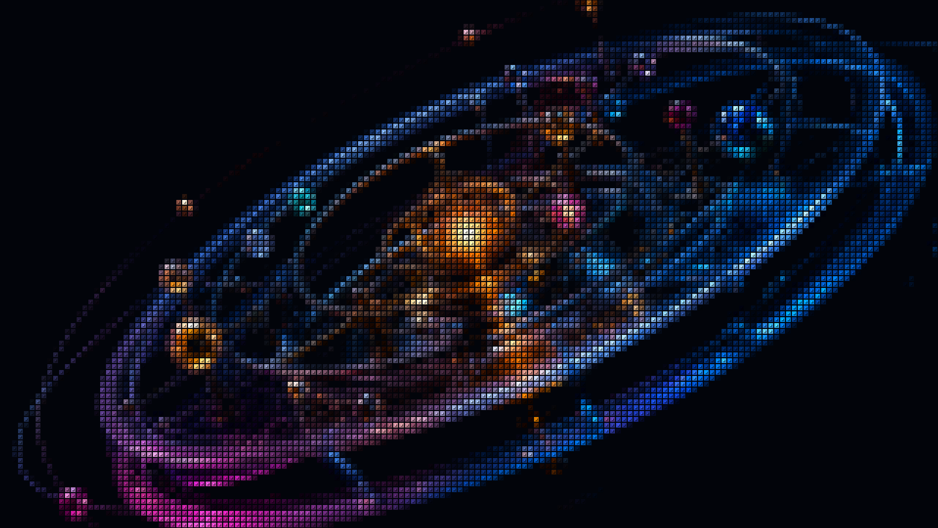 Computed Vedic birth chart through a halftone field