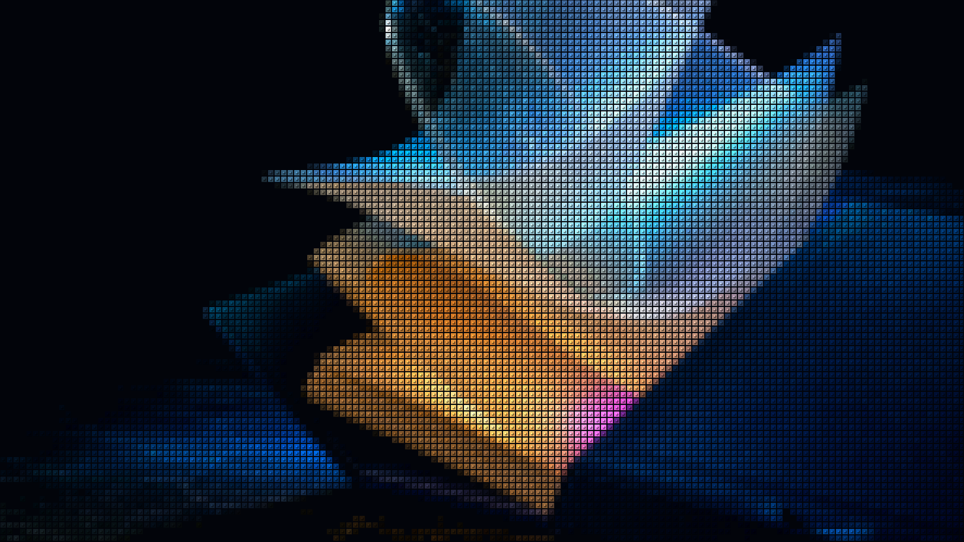 Report delivery surface in ordered color pixels