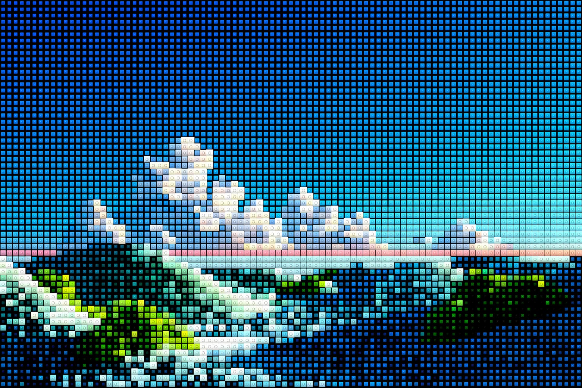 Dots effect applied